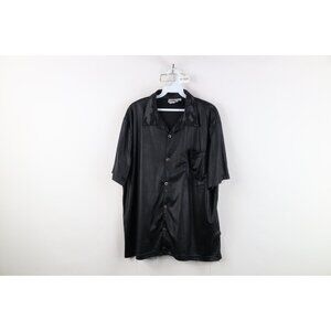 Vintage 90s Pornstar Clothing Mens M Skateboarding Short Sleeve Button Shirt USA